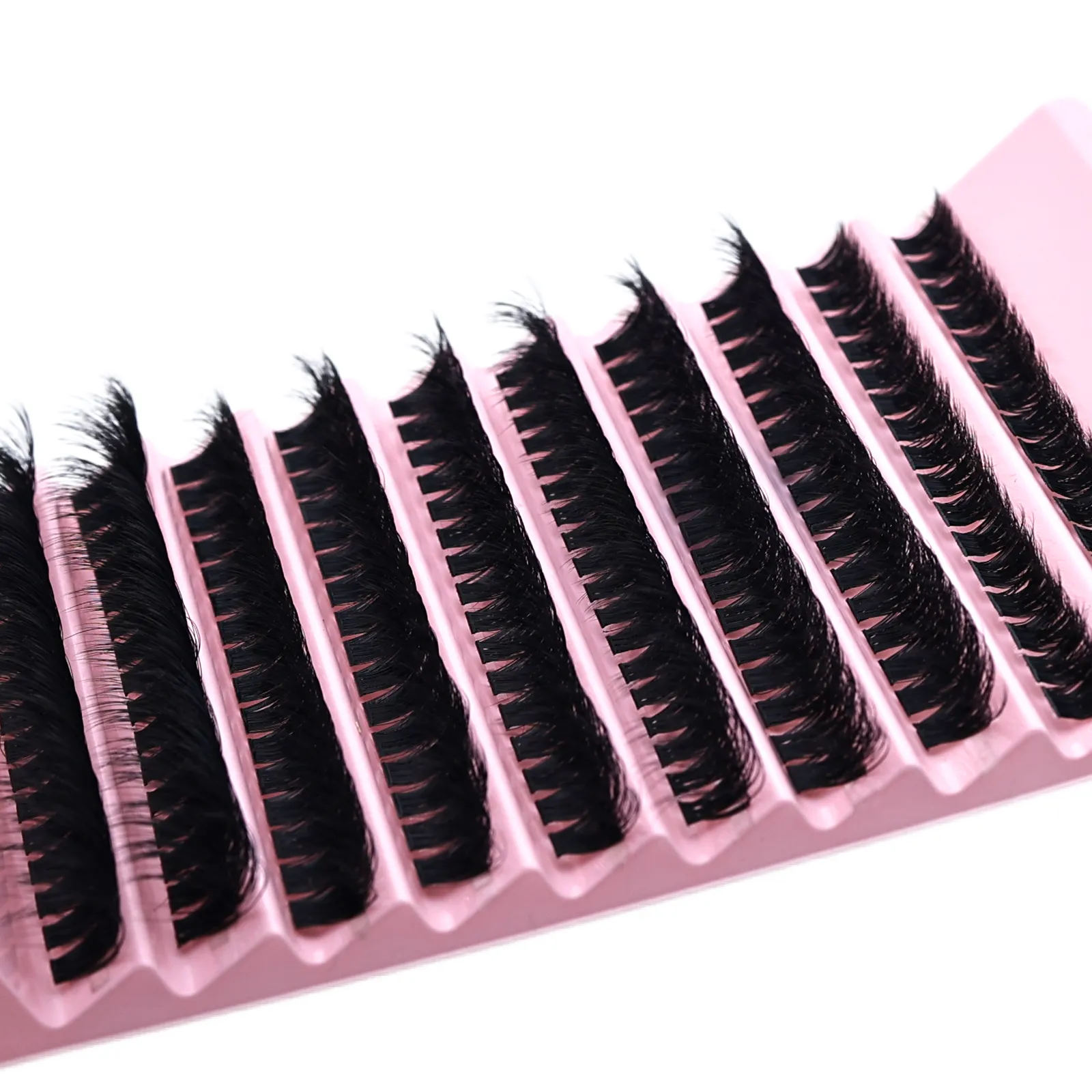 DIY Cluster Lash Extensions D Curl Fluffy Individual Lashes Segmented Reusable False Eyelash Clusters Beginners Home Eye Makeup