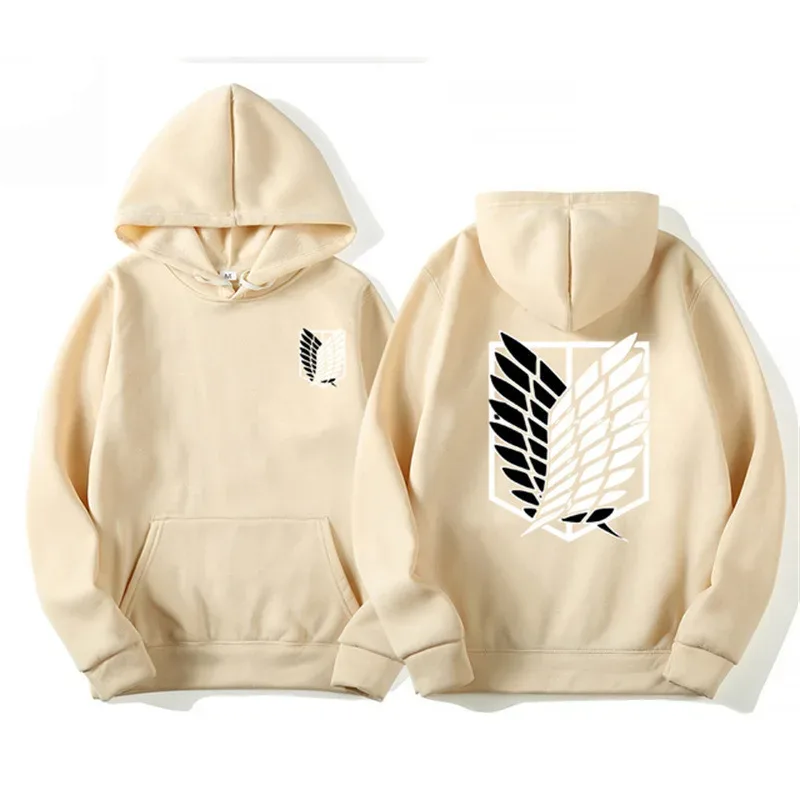 Attack on Titan Men's Hoodie Anime Hoodies Men and Women Streetwear Pullover Harajuku Shingeki No Kyojin Hoodies Sweatshirt