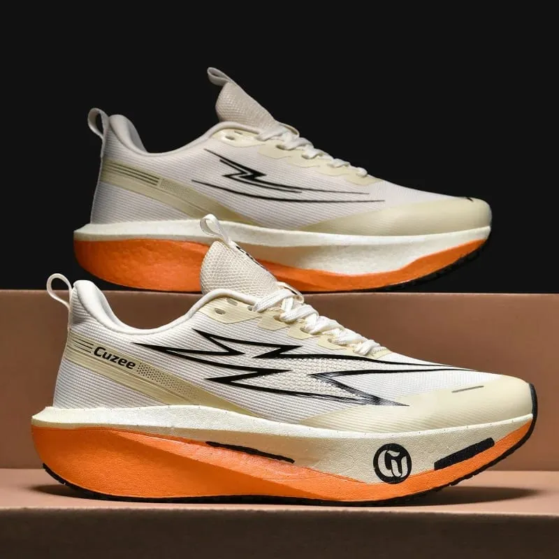Men Running Shoes Carbon Board Speciality Marathon Sports Breathable Lightweight Women's Comfortable Athletic Leisure Sneakers