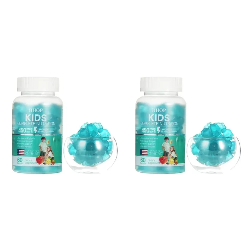 Kids Complete Nutrition Gummies with Vitamin D3 Zinc and Iodine for Immune Support and Growth Support Daily 60 Gummies