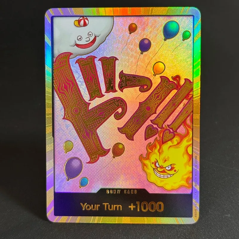10PCS DON OPCG English TCG Gold DON!!! Collection Cards Zoro Ace Doflamingo Rebecca FOIL NM Refraction Flash Cards ToyGifts OPCG