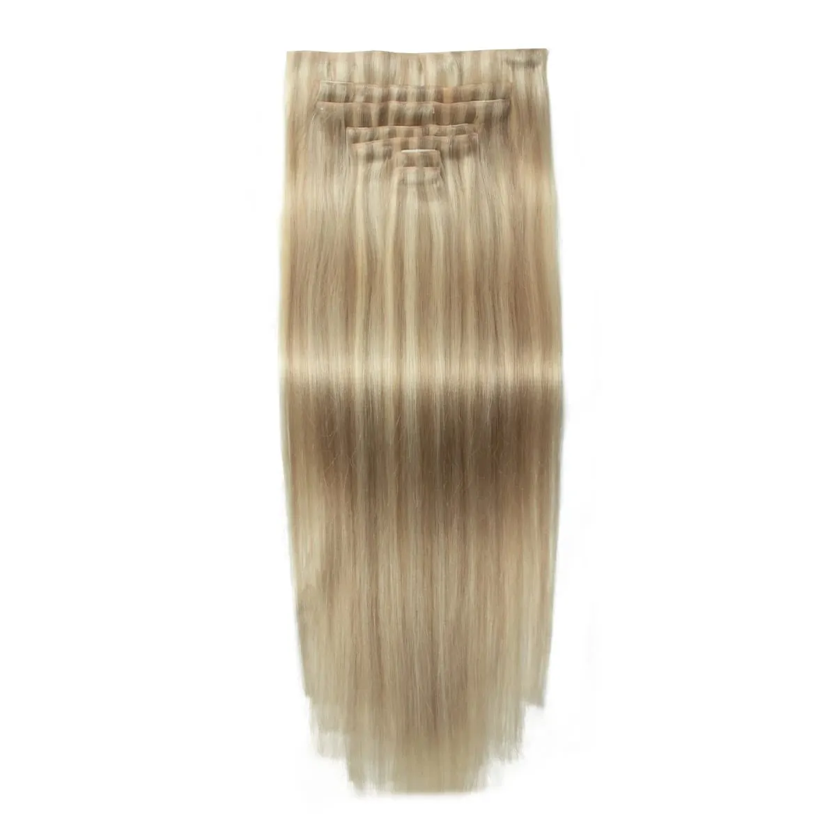 Extensiones de cabello con Clip sin costuras de PU, cinta de PU Invisible Natural Real, máquina con Clip Ins, Remy, Clip Invisible de 12-24 pulgadas, 7 Uds.