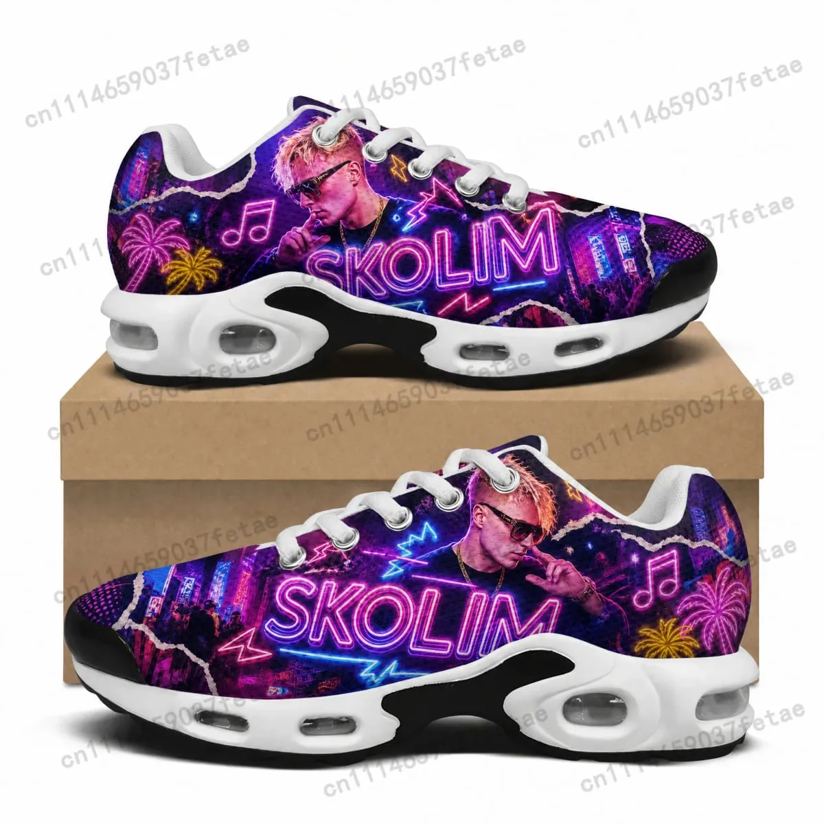 S-Skolim Air Cushion Sneakers Hip hop singer Teenager Lightweight Mens Womens Sports shoes Custom Leisure Mesh Sneaker