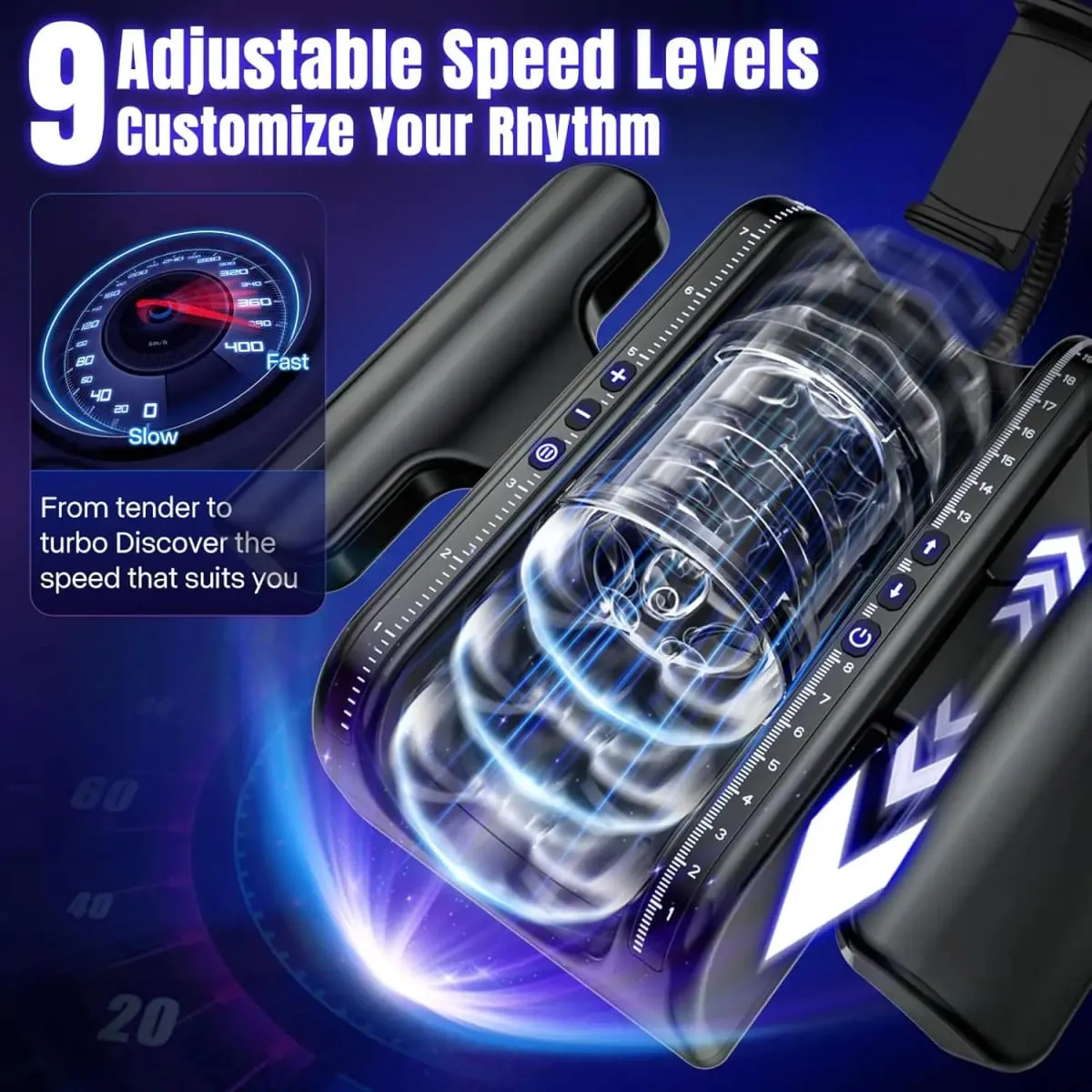 Thrusting High Speed Male Masturbator Machine Automatic Telescopic Masturbation Cup Handsfree Sex Toys for Male Masturbator
