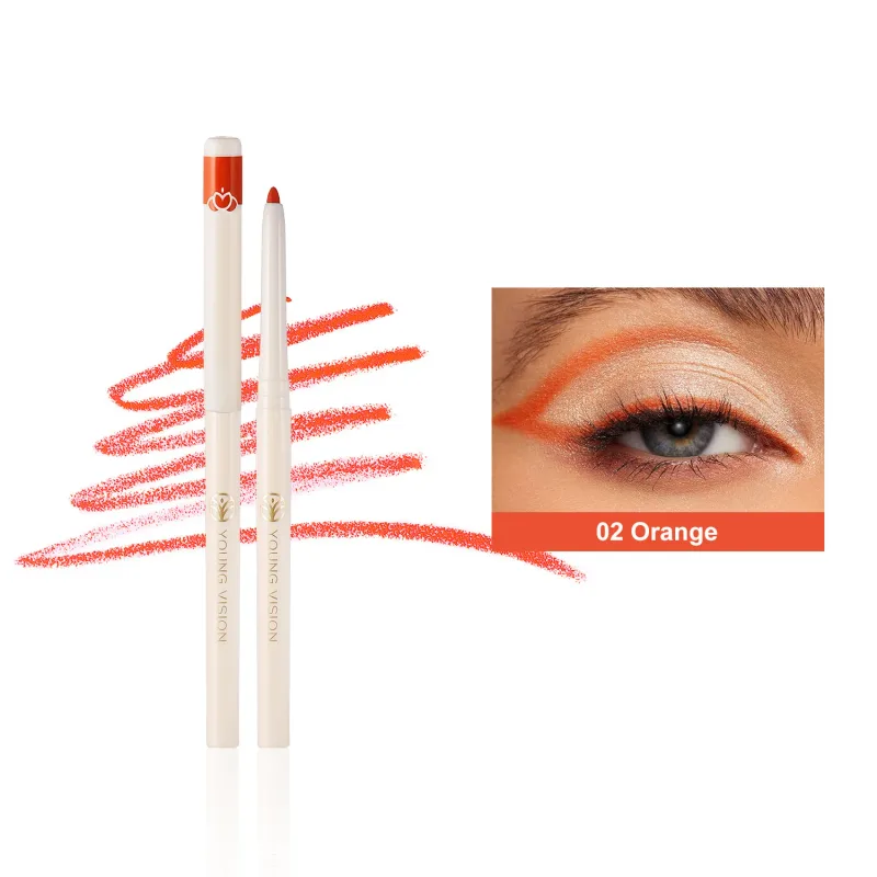Silky Long Lasting Eye Liner Pencil Blade Tip Natural Matte Wine Red Eyeliner Easy To Color and Waterproof Eye Make Up Cosmetics