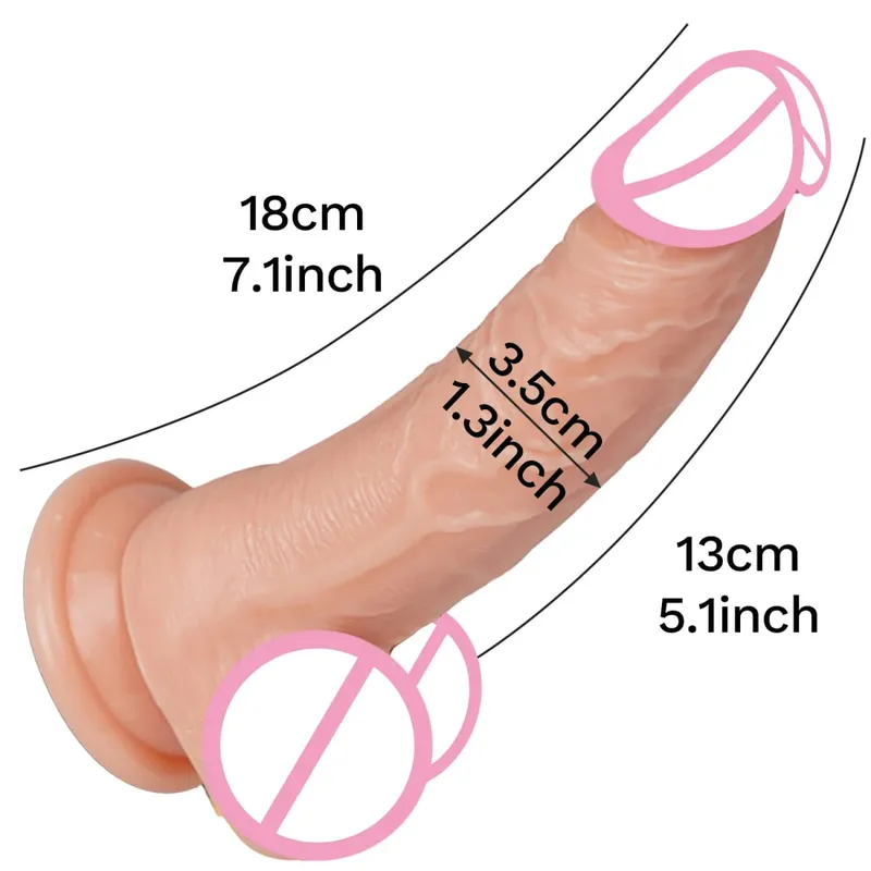 Realistic Dildo with Suction Cup Huge Dildos Adult Sex Toys for Woman Men Fake Dick Big Penis Anal Butt Plug Erotic Sex Shop 18+