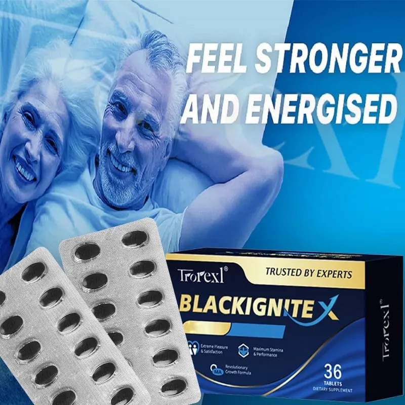 BlackIgnite X tablety Doplněk ústřice a ženšenu Zesilovač síly Rozšířená aktivita pro jistý výkon