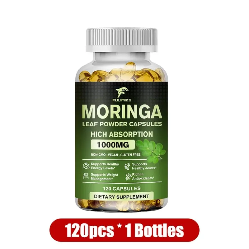 Buy 2 Get 2 Free! Pure Moringa Leaf Powder Supplement Energy Metabolism and Immune Support Weight Management Non-GMO
