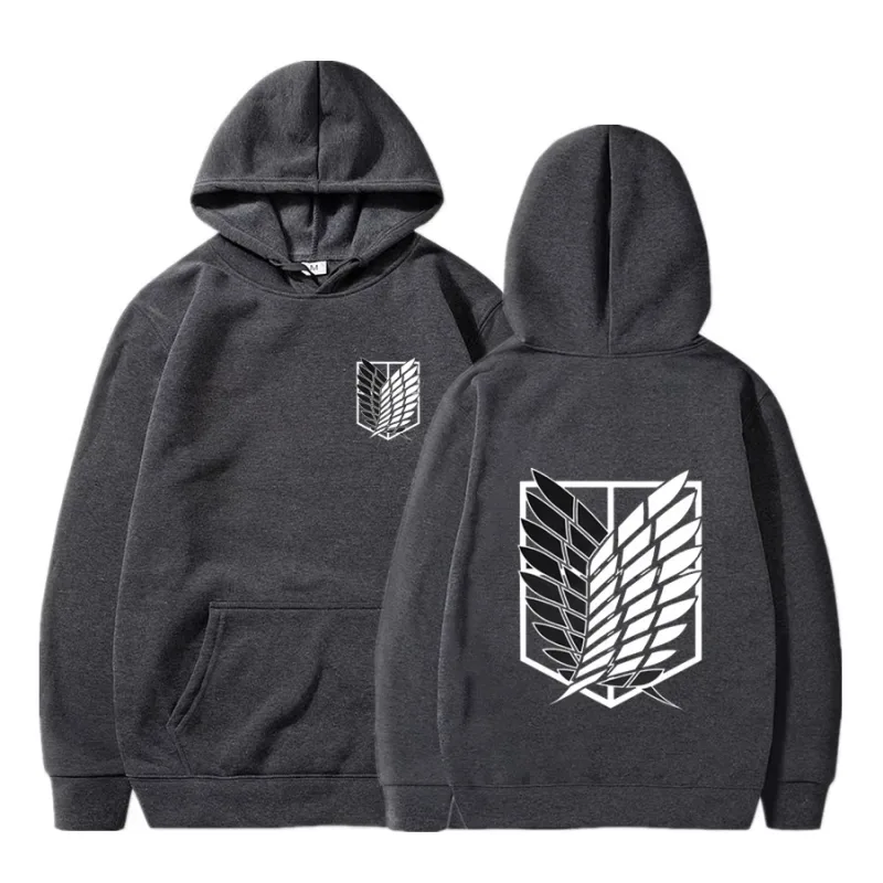 2026 Attack on Titan Men's Hoodie Anime Hoodies Men and Women Streetwear Pullover Harajuku Shingeki No Kyojin Hoodies Sweatshirt