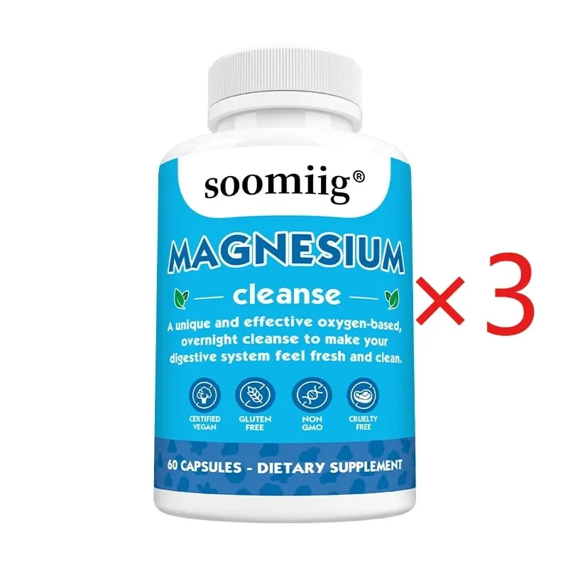 Magnesium Colon Cleanse Detox Occasional Constipation Relief Natural Ingredients Beneficial for Digestion and Gut Health