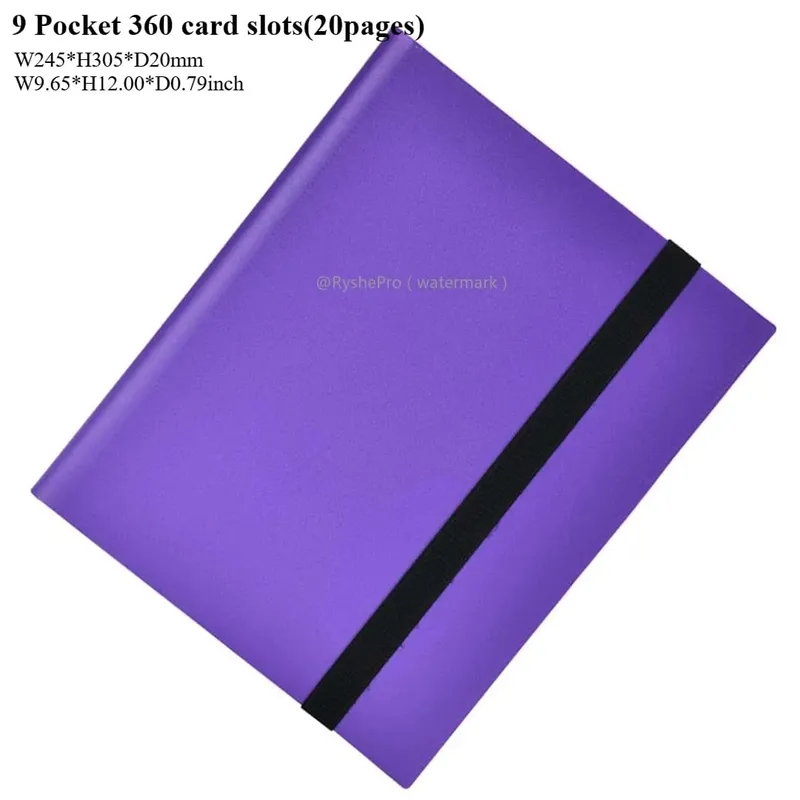 Kaartbinder met 9 vakken Trading Card Album Display Binder 360 Side Loading Pocket Holder voor TCG Yugioh MTG Game Card Book — image 12