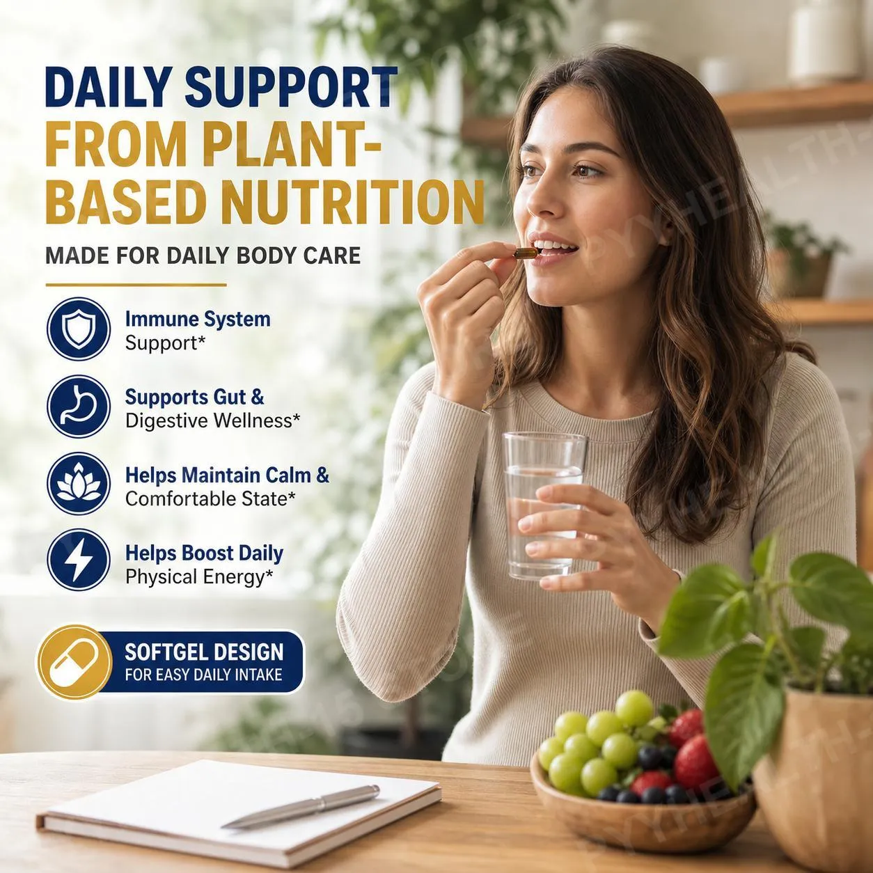 L-Lysine HCl & Monolaurin 1:1 Ratio Capsules Immune Wellness Daily Defense and Balance Support 600 mg Each 100 Count