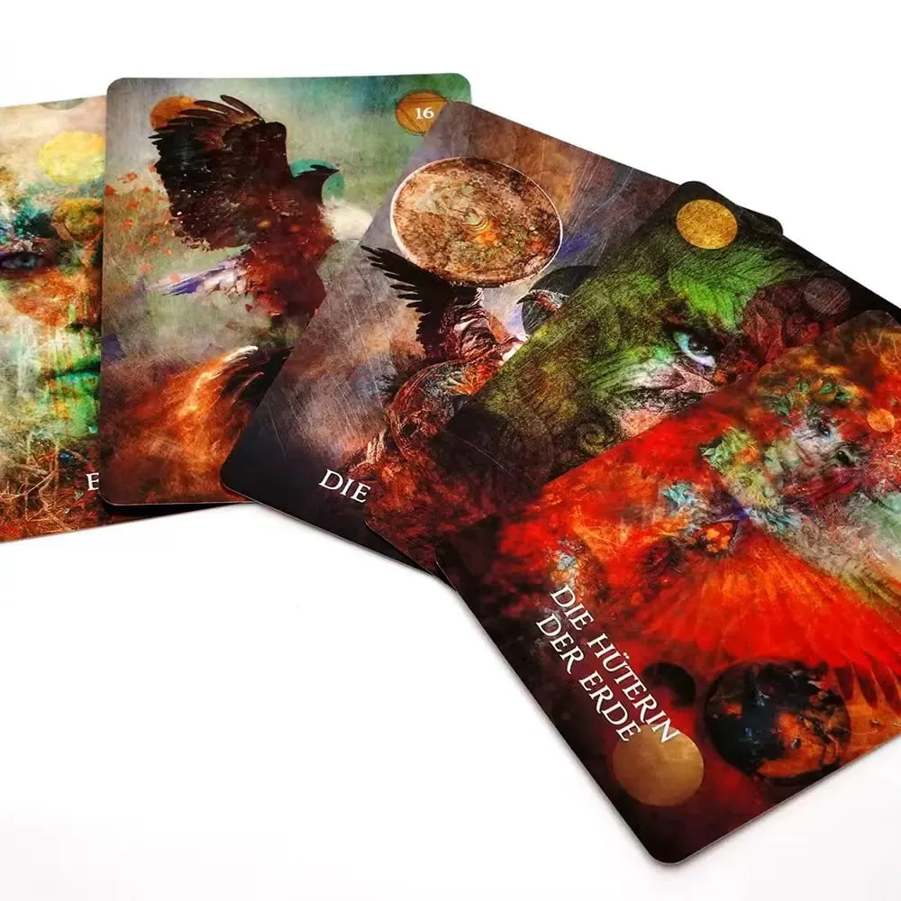 German 78pcs Das Schamanische Seelen Orakel Tarot Deck Prophecy Divination Comics Tarot Cards Family Party Board Game Toy