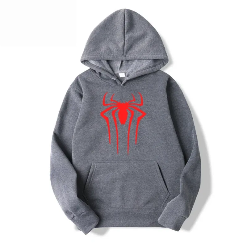 Latest Fashion Men's and Women's Hoodies Casual Hoodies Unisex Trendy Printed Spider Pattern Hoodies