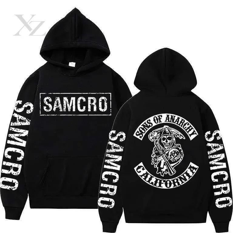 Hot Sale Men's 3D Print Hoodies Sweatshirts Sons of Anarchy Street Style Unisex Loose Casual Pullover Y2K Tracksuit Autumn