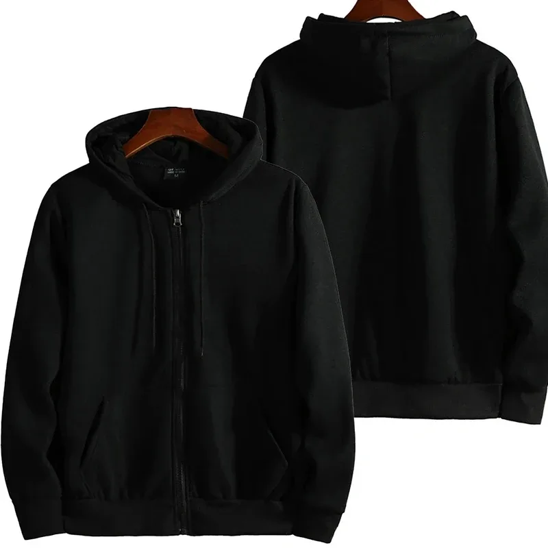 Zipper hoodie new men's autumn and winter long-sleeved hoodie fashionable and casual men's wear sportswear loose clothing