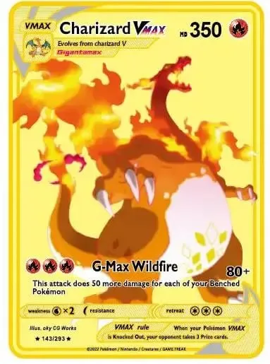 Pokémon Vmax Pokemon Cards Vstar GX V English Metal Card Anime Charizard Mewtwo Blastoise Shiny Letters Game Collection Card Toy