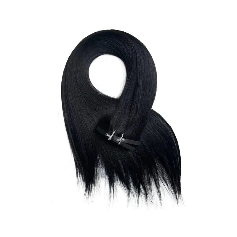 Clip de PU grueso de 160g en extensiones de cabello humano, cinta de trama sin costuras con Clip para extensiones de cabello invisibles de cabello crudo grueso