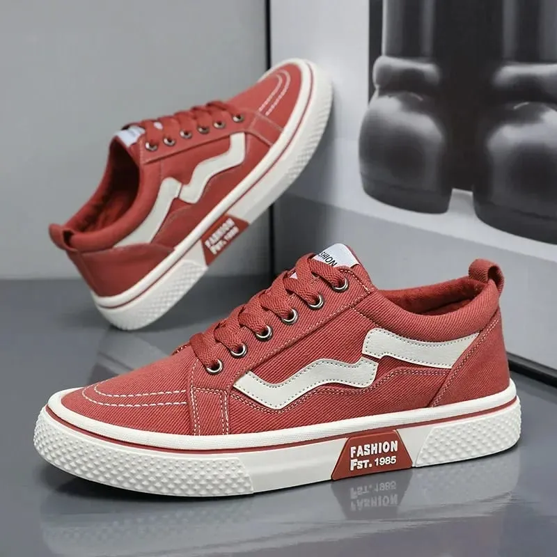 Trendy Männer Leinwand Schuhe Atmungsaktive Herren Casual Schuhe 2025 Neue Nicht-slip Männlichen Turnschuhe Sport Skateboard Schuhe Zapatillas De hombre — image 3