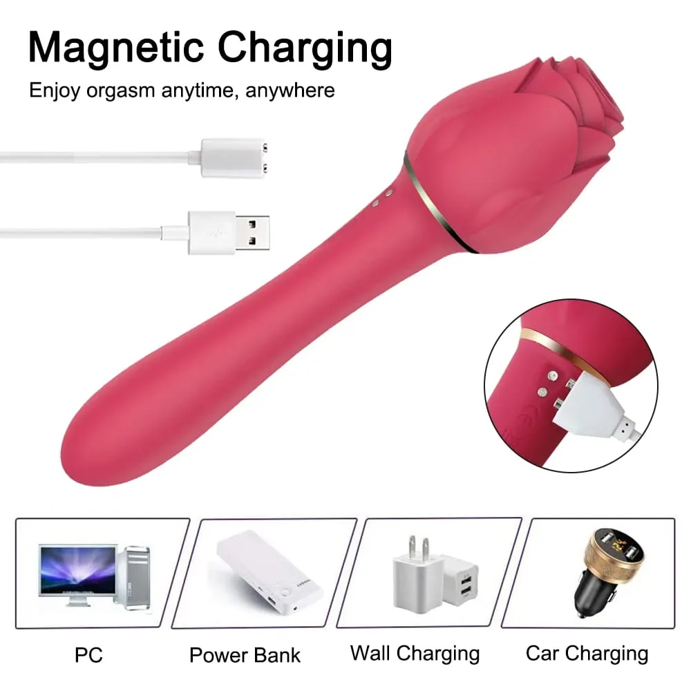 Rose-Sucking Toys Vibrator für Frauen Nippel Klitoris Vakuum Clit Sucker Stimulator Female Sex Toys Waren Vibratoren für Erwachsene
