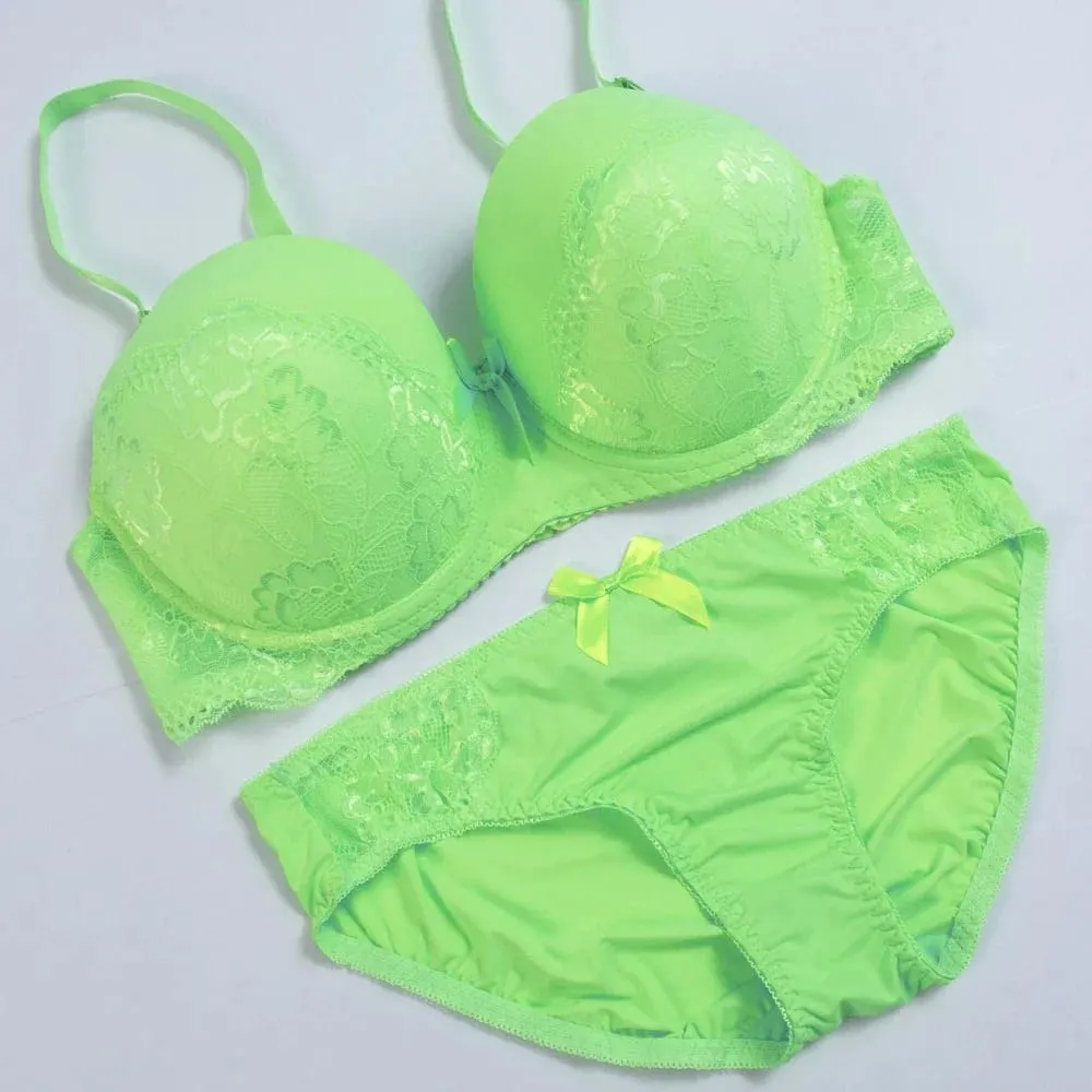 MOM Lady dentelle Push Up soutiens-gorge ensembles 32/70 34/75 36/80 38/85 40/90 42/95 C D E F G tasse culotte de sous-vêtements femmes Sexy Lingerie soutien-gorge B04