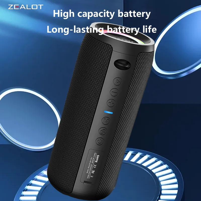 S51 Pro 40W haut-parleurs sans fil haut-parleur de caisson de basses Portable extérieur batterie 5200mAh 24 heures de lecture stéréo forte.
