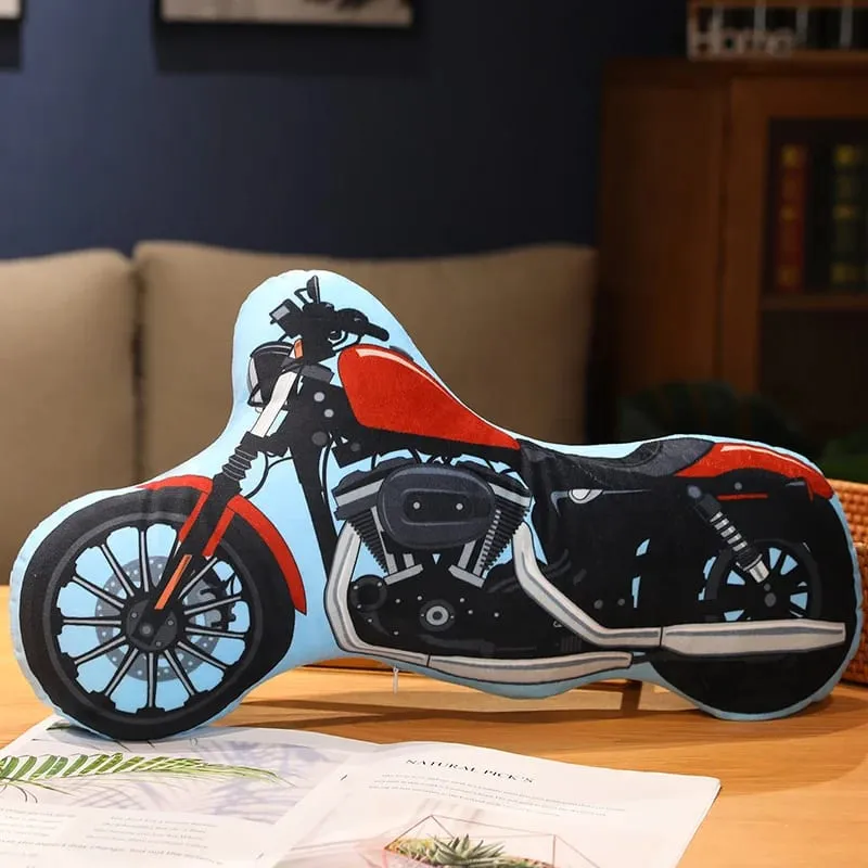 Transportation Vehicle Plush Pillow Recreational Vehicle Excavator Ambulance Airplane Motorbike Taxi Fire Truck Cushion Decor