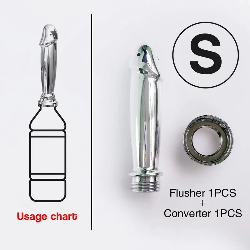 ABS anal vaginal douche Conversion head for outdoor use Posterior chamber irrigation multi-function plug-in shower sex toys