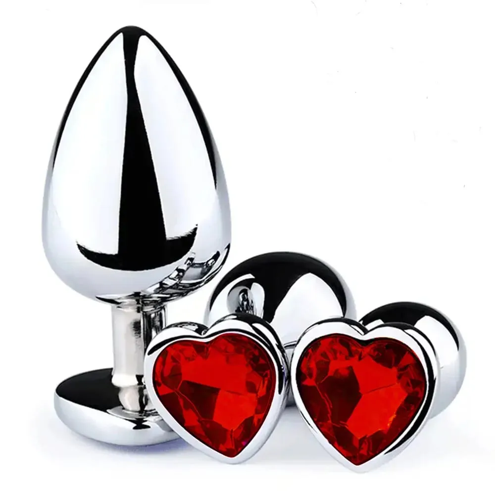 3 Sizes Metal Anal Plug Jewelry Base Beginner To Expert Butt Plug Tail Female Male Adult Toys Dildos Adult Sex Toys Couples