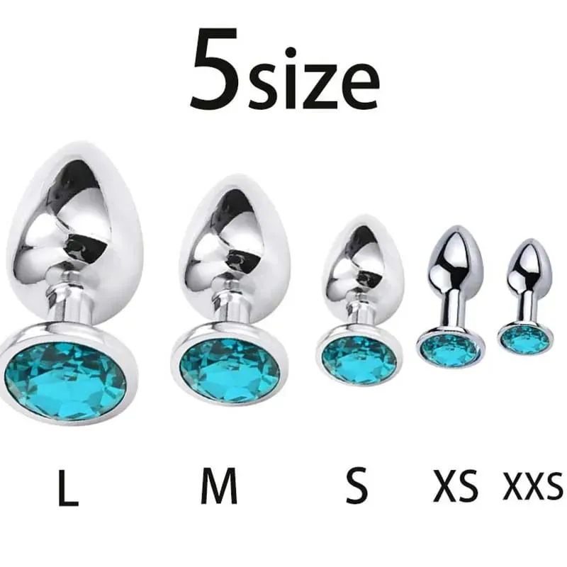 Stainless Steel round Butt Plug Anal Jewelry Stimulator Dildo for Couples Gay Sex Toys Adult Plug