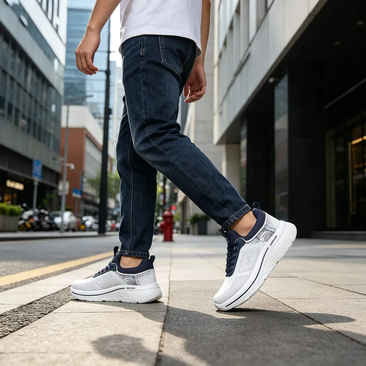 Desai Men's 2026 Autumn Mesh Running Shoes Lace-up Breathable Thick Sole Lightweight Walking Men's Sneakers And Casual Shoes
