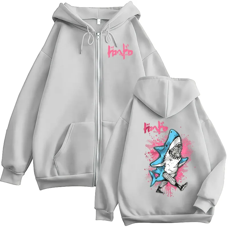 Japanese Anime Dorohedoro Kaiman Zipper Hoodie Men's Women harajuku Vintage Long Sleeve Oversized Jacket Sweatshirts Streetwear
