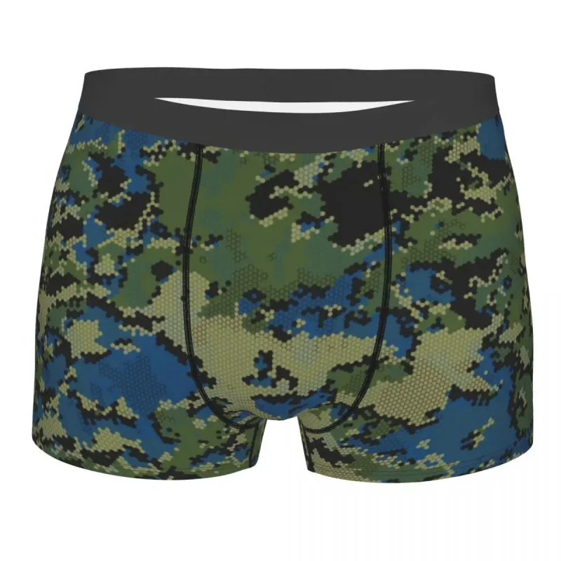 Male Cool WW2 Camo Underwear Germany Arm Military Camouflage Boxer Briefs Stretch Shorts Panties Underpants