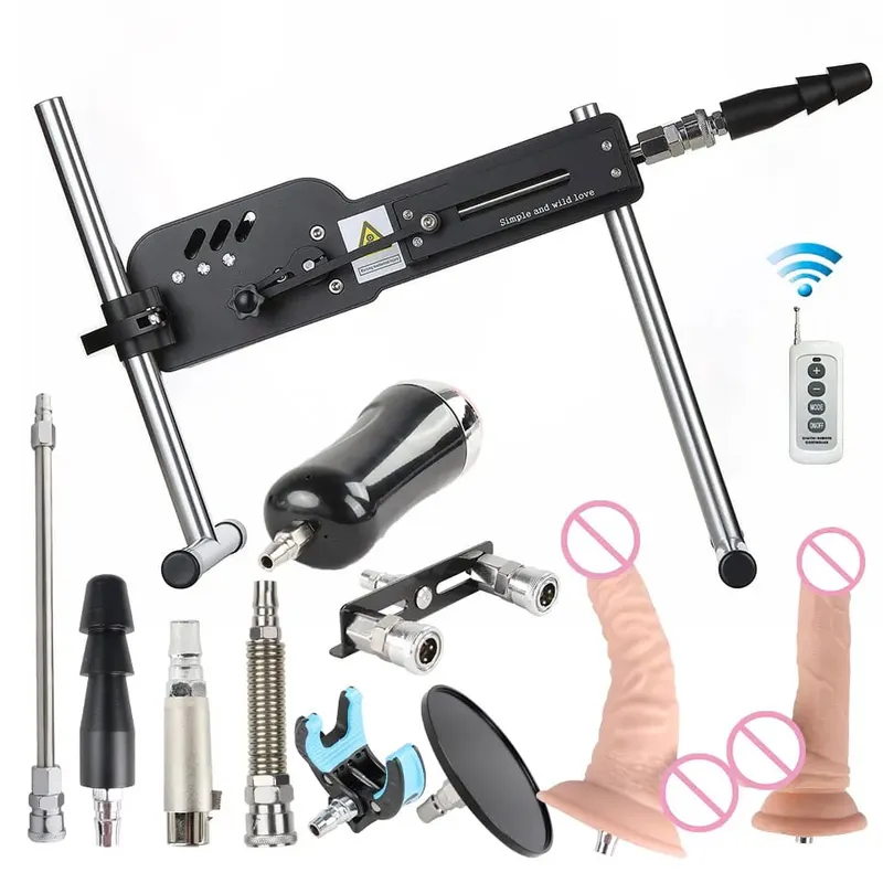 Máquina sexual mejorada con Control remoto, máquina de amor súper silenciosa, Ultra ajustable, Vac U Lock, 30db, 70W, con Big D gratis
