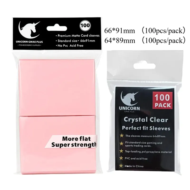 200PCS Card Sleeves Trading Cards Double Layer Matte Standard Size Card Sleeves for Pokemon MTG Baseball Sport Card Board Game