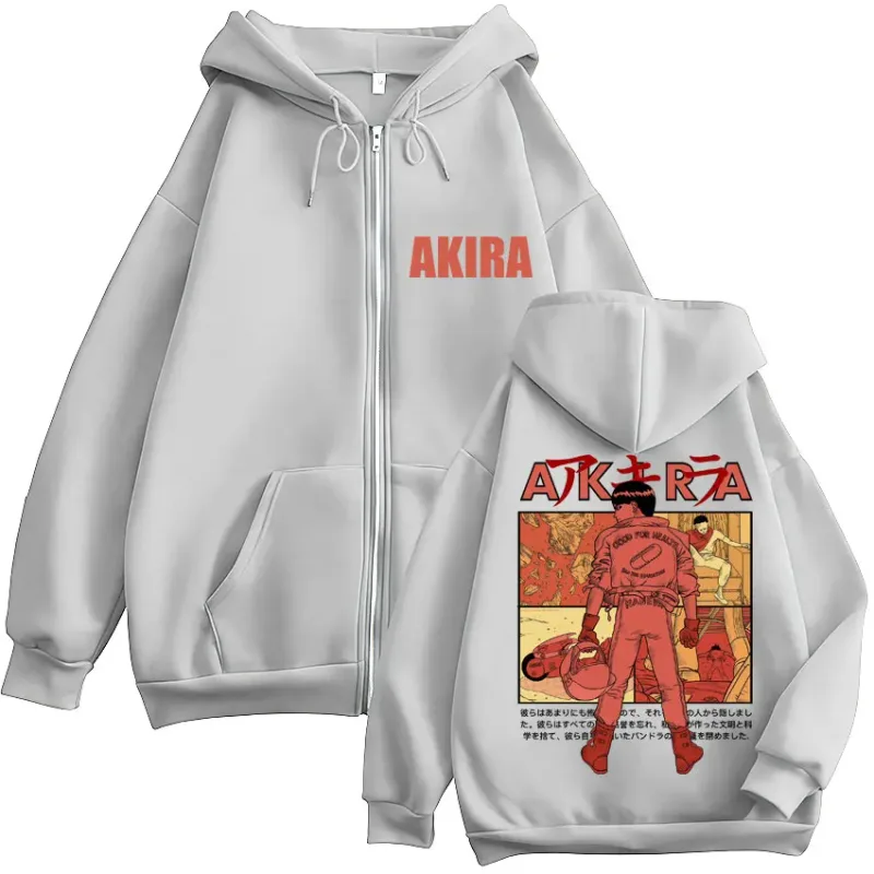 Japanese Anime Neo Tokyo Akira Zipper Hoodies Manga Pelikula Science Fiction Shotaro Kaneda Cardigan Sweatshirt Loose Fleece Coats — image 14