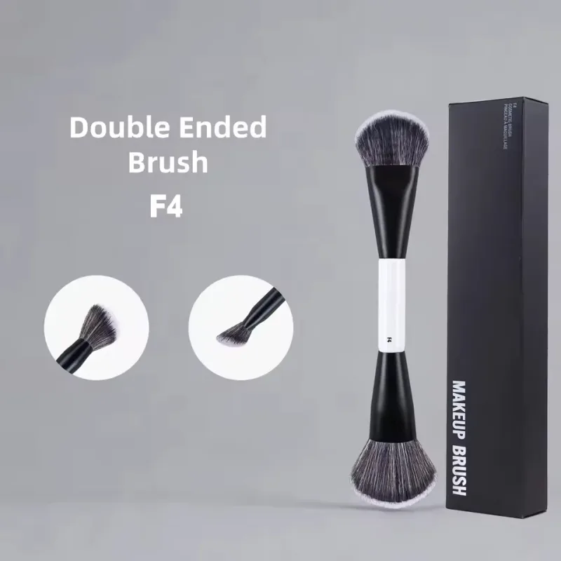 Dual Ended F4 Powder F1 Blush Contour F2 Makeup Brushes with Box Soft Mario Foundation Brush Professional Face Cosmetic Tool
