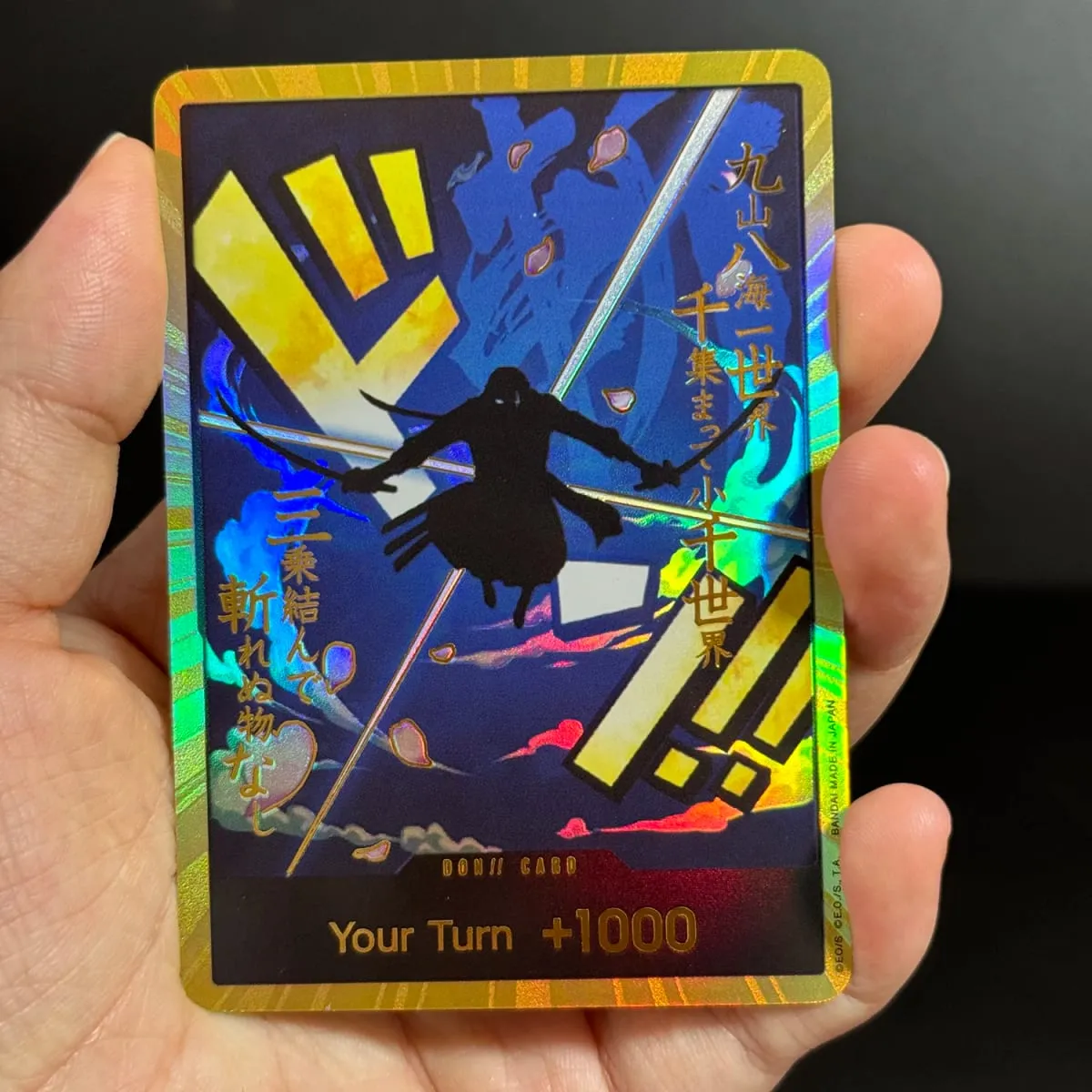 10PCS DON OPCG English TCG Gold DON!!! Collection Cards Zoro Ace Doflamingo Rebecca FOIL NM Refraction Flash Cards ToyGifts OPCG
