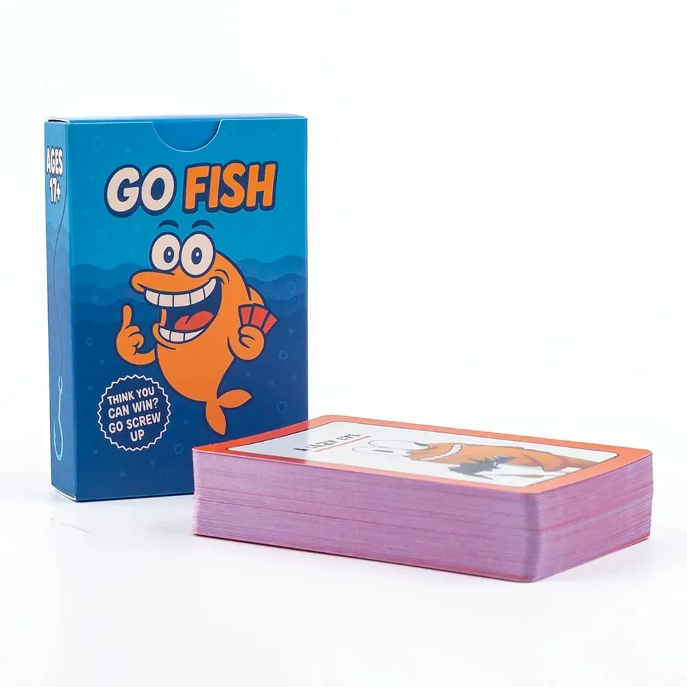 Go Fish Card Game With A Twist Hilarious Gag Gift Fun Family Interaction Party Game for Friends Adults Play Board Games