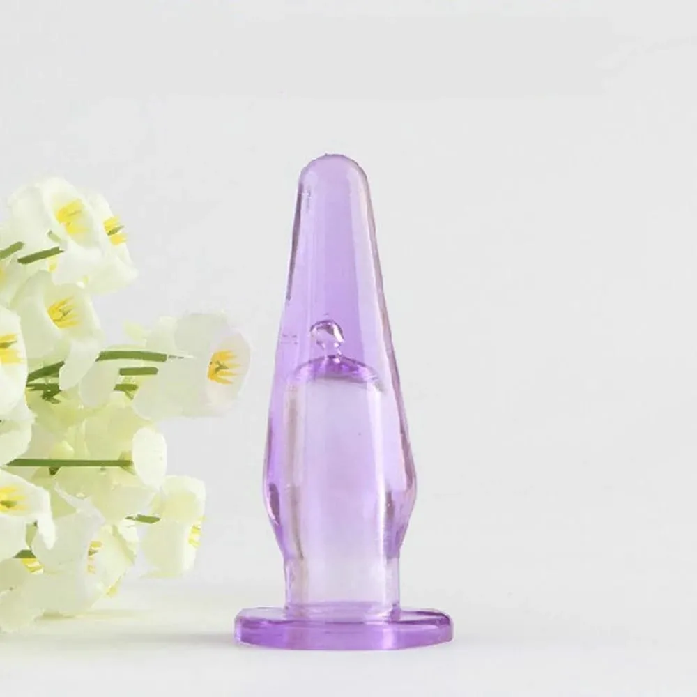 Tiny Anal Plug Finger Sleeve Sex Toys Anus Stopper Butt Plug Jelly Waterproof Beginner First Try Product Couples Lover Games