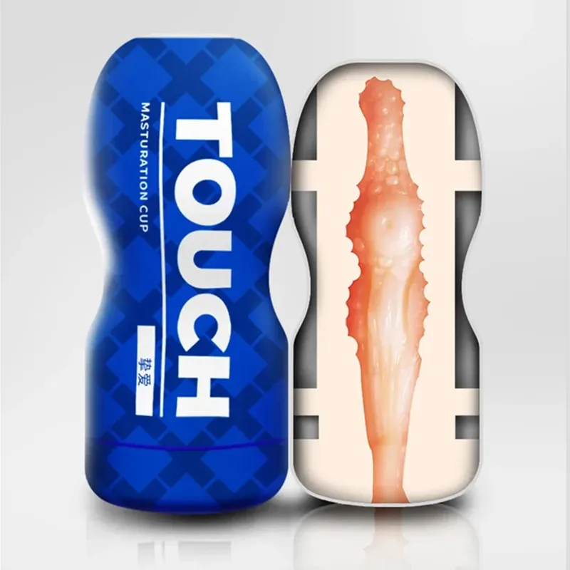 Soft TPE Aircraft Cup Male Stroker with Oral Vaginal Anal Textures Realistic Pocket Pussy Training Sex Toy for Men