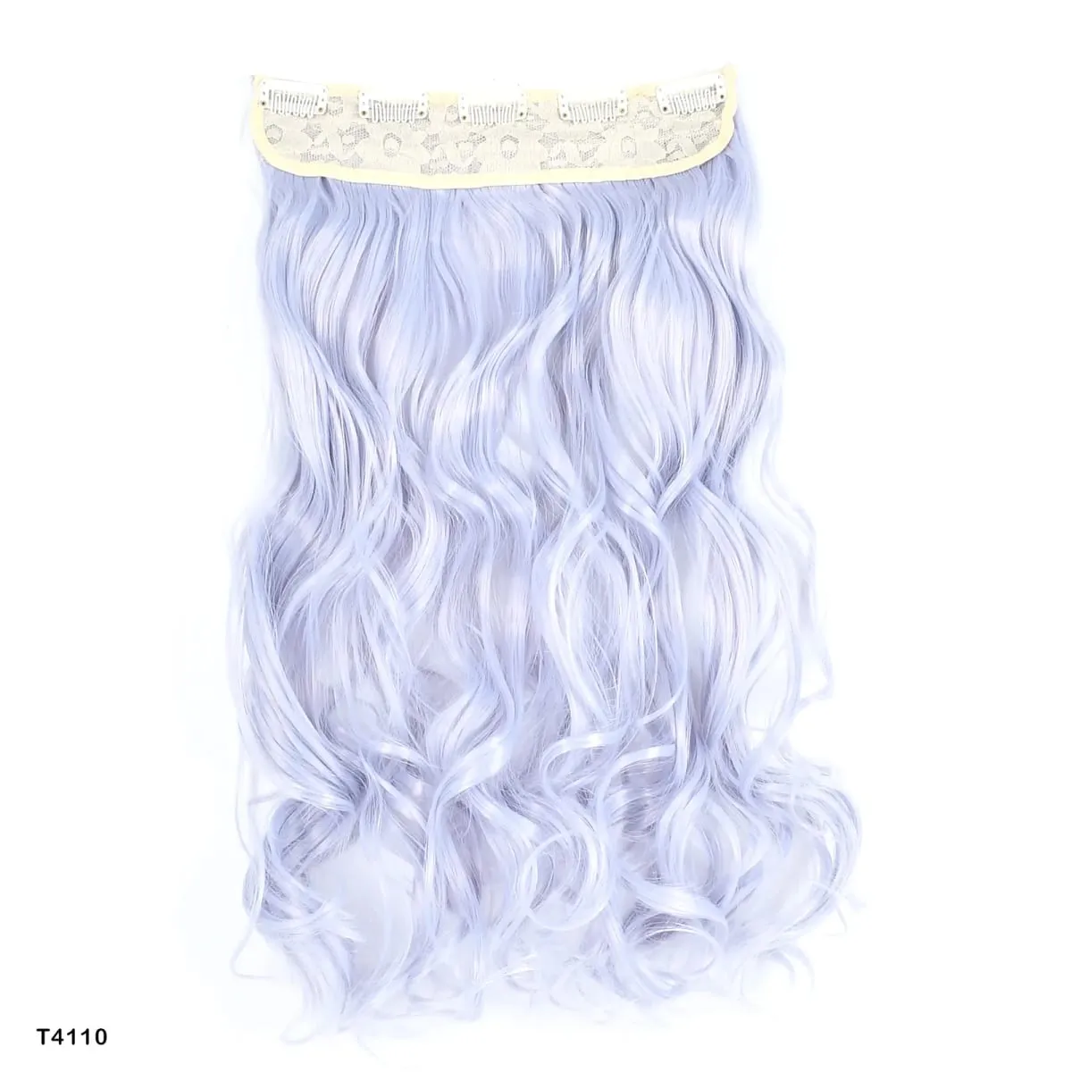 Zolin Clip in Hair Extension One Piece Long Straight Hair Black Gray Color Synthetic Hairpieces For Women Cosplay Use