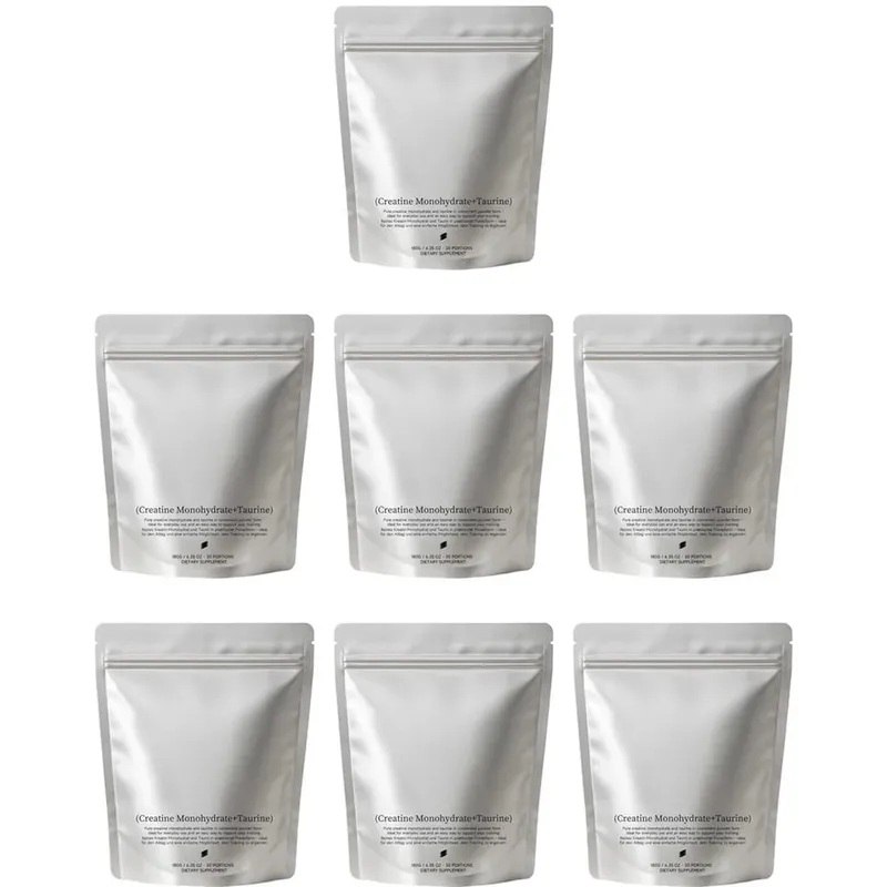 Creatine Monohydrate + Taurine Powder for Daily Sports Physical State Support Fine Quick Dissolving Mix 180g (30 Portions)
