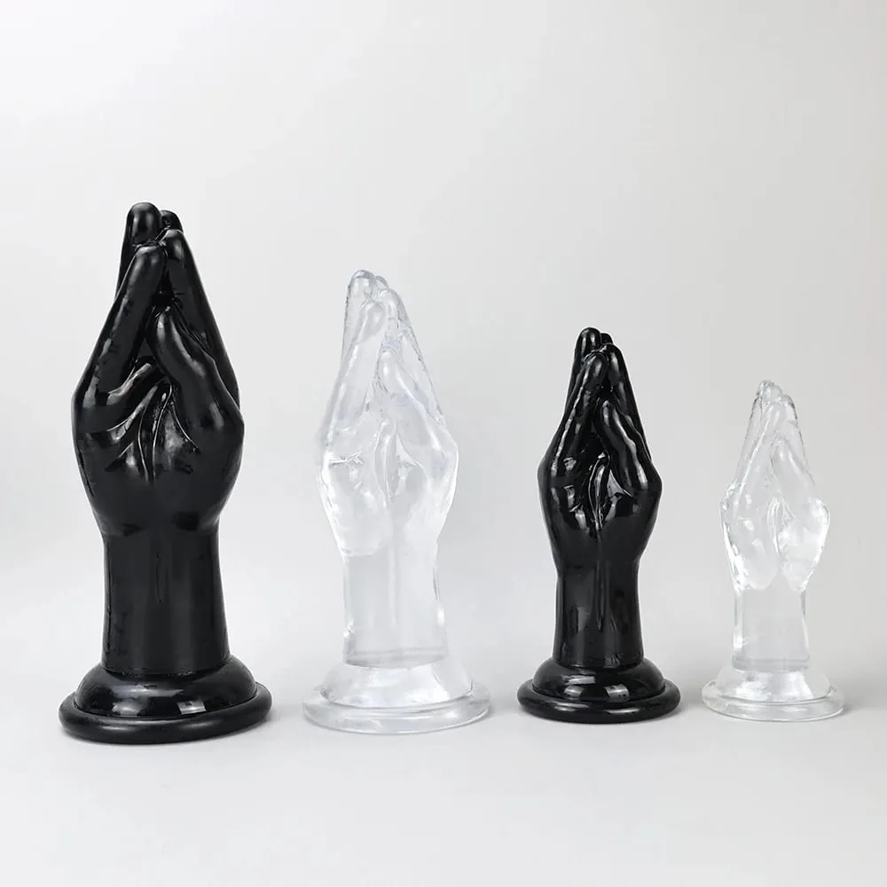 4 Sizes Huge Hands Finger Anal Plug Clear Arm Anus Prostate Massage Big Butt Plug G Spot Masturbation Gay Sex Toys For Women Men