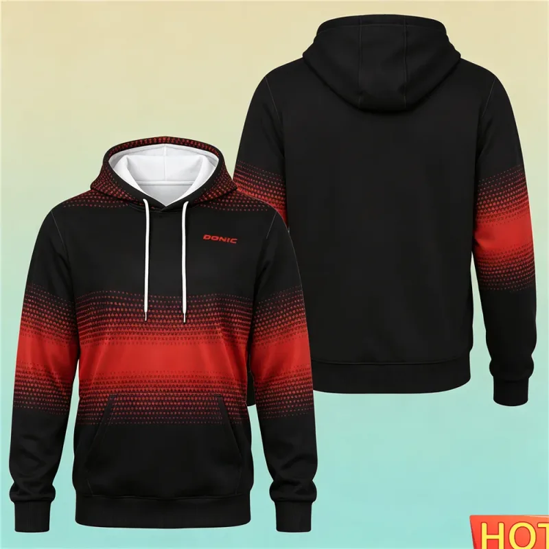 Autumn/Winter Men's Sports Hoodie Table Tennis Men's women's Hoodies Polyester Breathable Men Hoodeds Sweatshirt Sportswear tops