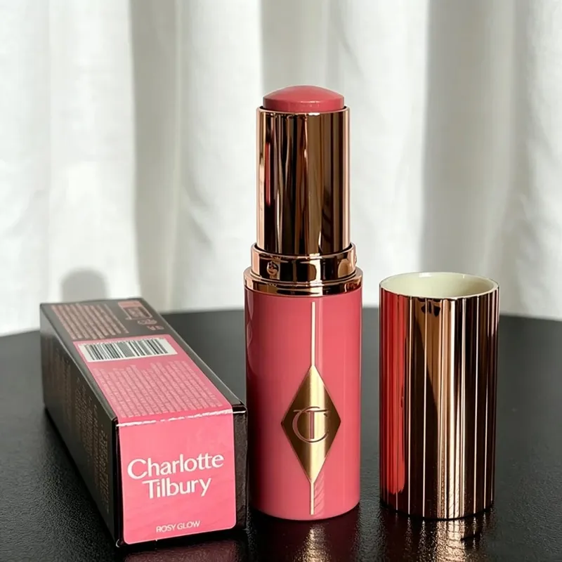 Charlotte Tilbury 4D forlængende mascara til volumen af ​​vipper Vandtæt, svedfast og cremet Blush Stick Rosy Cheek Let at blande