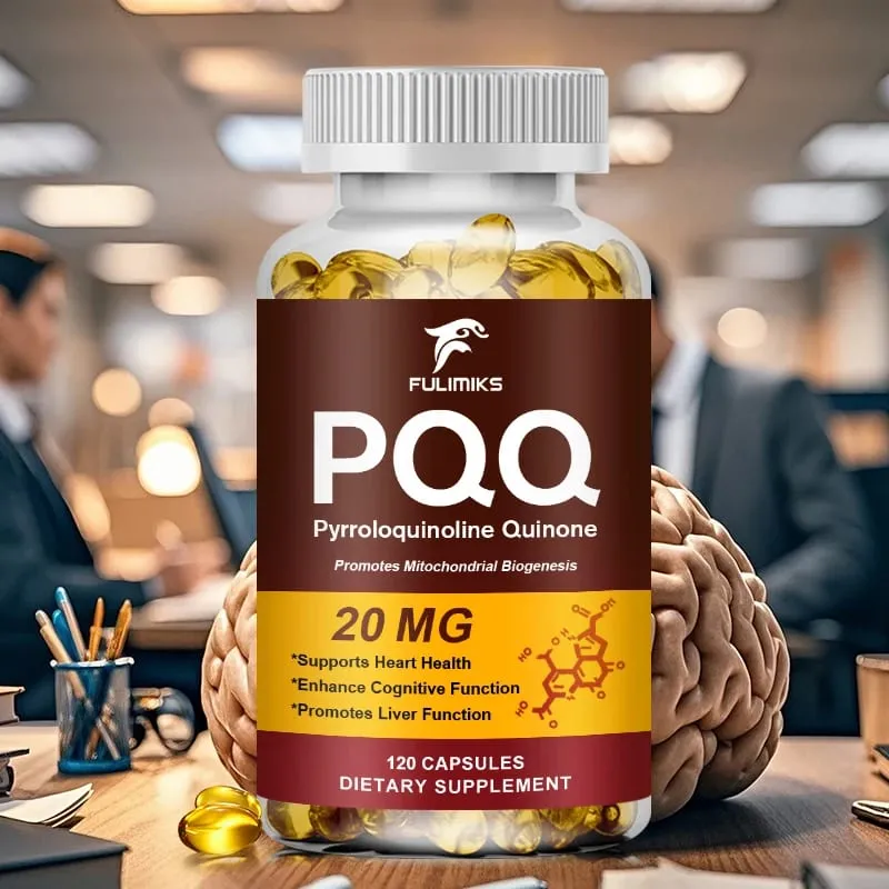 PQQ Capsules 20 mg with Bacopa Monnieri & ALA Supports Mitochondrial Function Stress Management Heart Health & Brain Energy