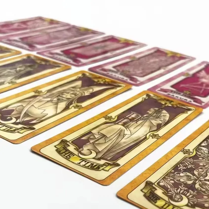 Anime Cosplay Card Captor Sakura KINOMOTO Thẻ Bài Clow Tarot Chống Đỡ Giấy Xi Thẻ Ngộ nghĩnh Cho Gia Đình Người Bạn Đảng Xmas Phụ Kiện