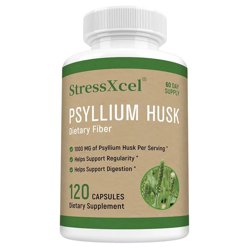 Psyllium Husk - Natural Soluble Fiber Good for Intestinal Health Cleansing Detox Supports Digestive System Health Supplement