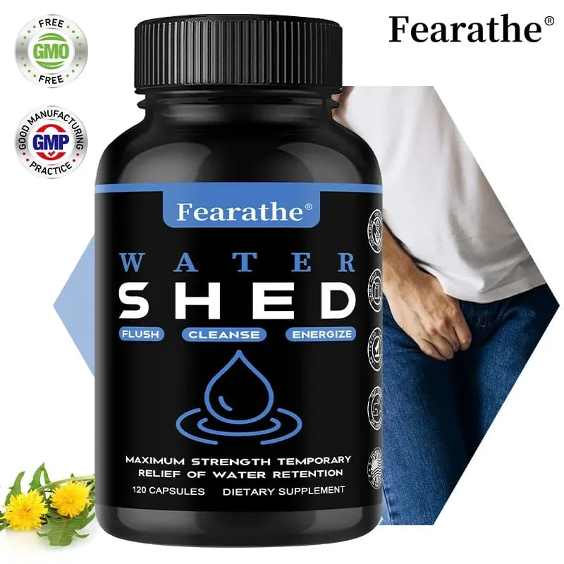 Water Retention-Liver Detox Kidney Cleanse Weight Swelling Legs & Feet Edema Bloating Relief Dandelion Vitamin B6 Green Tea